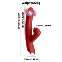 Empaque privado Vibrador Sexy 2 en 1 de Doble Estimulación para Clítoris Femenino Potente con Lengua para Clítoris y Punto G, Juguetes Sexuales Vibrantes para Adultos - details 12