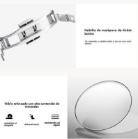 Relojes de Cuarzo para Mujer Diseño Nórdico Ovalado Esfera con 56 Diamantes - details 5