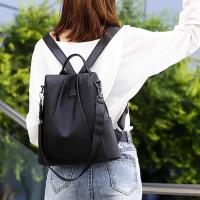 Mochila antirrobo de tela Oxford con cremallera oculta en la espalda, diseño suave, mochila para mujer adecuada para viajes de trabajo diarios - details 1