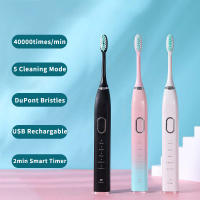 Cepillo de dientes eléctrico ultrasónico para adultos, cepillo de Metal recargable por USB, resistente al agua IPX7, blanqueamiento dental, limpieza sensible 1 - details 1