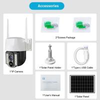 Cámara de vigilancia Solar WIFI 4G, videocámara remota para exteriores, inalámbrica, visión nocturna, HD, a todo Color, CCTV inteligente - details 13