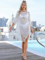 Vestido ligero de playa para mujer, traje de baño de ganchillo, túnica envolvente para trajes de baño, fiestas en la piscina de verano y ropa de resort, cubierta de natación de secado rápido - details 8