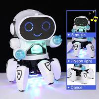 Niños Danza Robot Música LED 6 Garras Pulpo Robot Regalo de Cumpleaños Niños Educación Infantil Niños Niñas Regalos Creativos - details 1