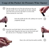 Desarrollo Tecnológico Genial Herramientas de Presión de Aire Abrelatas de Botella de Vino Accesorios de Cocina y Barra Herramientas para Extraer Tapas de Vino Material de Acero Inoxidable Productos Normales - details 11