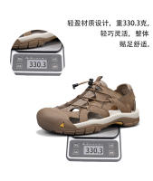 Sandalias de Cuero de Vaca Casuales Tamaño Grande Zapatos de Playa para Hombres en Verano - details 3
