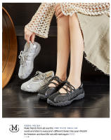 Nuevos zapatos Mary Jane de malla transpirable blanca, zapatos casuales de alta gama para mujer, zapatos de moda. - details 25
