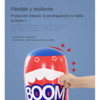 Saco de boxeo hinchable para niños, 160 cm, Ninja, kickboxing y aliviar la energía reprimida - details 4