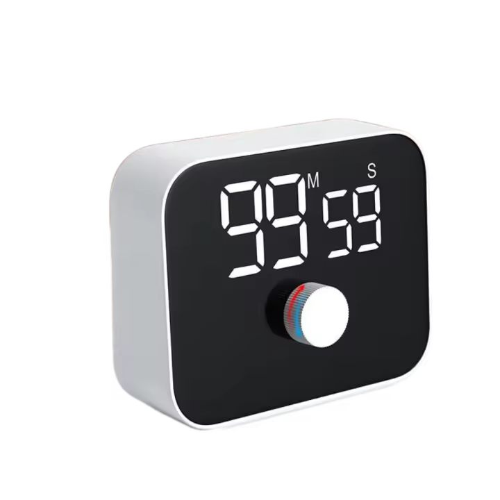 Temporizador giratorio LED silencioso multifuncional, dispositivo de gestión del tiempo Digital magnético, temporizador de cuenta regresiva de autodisciplina preciso, estudio - 1