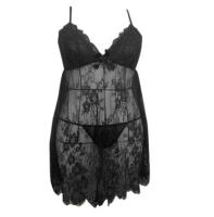 Conjunto de lencería Sexy para mujer, camisón transparente, encaje Floral, erótica, Tanga, talla S-XXXL - details 1
