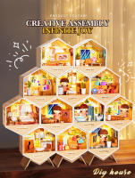 Casa de muñecas DIY Cottage Art House escena en miniatura decoración hecha a mano Mini montaje juguetes para juego de imitación para niñas regalos de cumpleaños - details 0