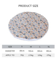 Cama redonda de doble cara para mascotas, cojín plegable lavable, manta suave y cálida para gatos, accesorios para perros - details 3