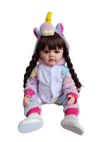 BZDOLL-Muñeca Reborn realista de silicona suave, juguete de cuerpo completo, casa de juegos, regalo de cumpleaños encantador para niña, 55 CM, 22 pulgadas - details 5