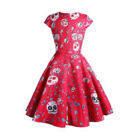 Vestido de moda de Halloween con estampado de telaraña 2025 - details 4