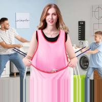 Delantal de lavandería para mujer, organizador de ropa de secado portátil impermeable con bolsillo - details 0
