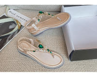Sandalias romanas informales bohemias de verano con punta redonda y plataforma abierta para mujer - details 1