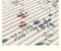 Sábana de Algodón Puro de Alta Calidad Diseño de Cama de Un Solo Pieza Suave y Acolchada - details 8