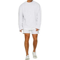 Traje de entrenamiento deportivo para hombre, sudadera con capucha, pantalones cortos para correr, camisa de manga larga - details 20