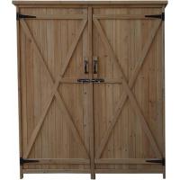 Armario Multiusos para Jardín 40x75x90 cm en Madera con 2 Capas de Pintura Impermeable |   Patas y Suelo - details 18