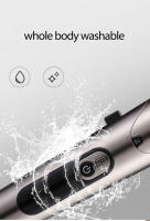 Kemei-cortadora de pelo eléctrica profesional para bebé, máquina de corte de pelo lavable con pantalla LED, bajo nivel de ruido, recargable - details 7