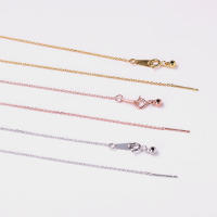 Collar de cadenas ajustables en capas 316L de acero inoxidable sin colgantes, joyería de moda simple para mujeres, 45cm - details 1
