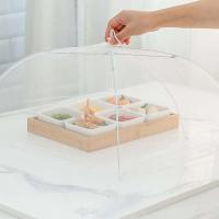 1 unidad de cubierta para alimentos, mosquitera plegable, paraguas, protección para picnic, cubierta para platos, accesorios de cocina - details 3
