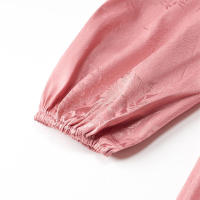 - Nueva ropa de mujer de estilo europeo, manga farol estampada en caliente SS con hebilla de botón decorativa - details 8