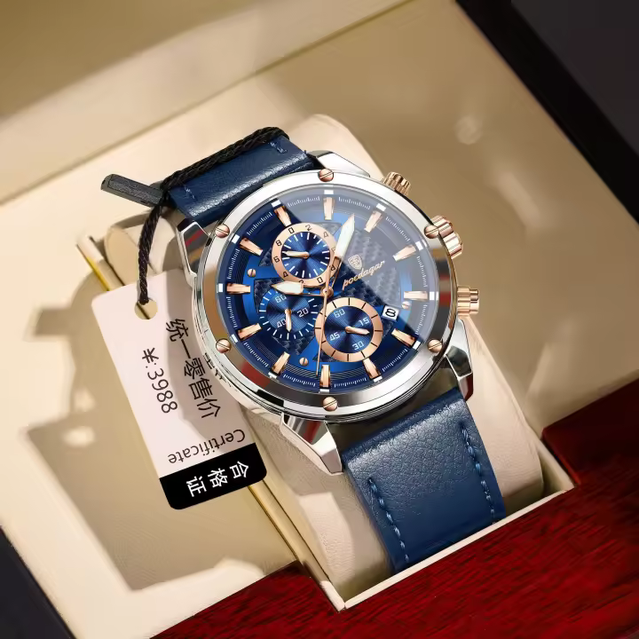 Reloj de marca suiza nuevo reloj para hombre reloj de cuarzo luminoso multifunción - 1