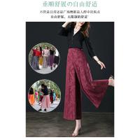 Pantalones de pierna ancha para mujer, pantalón corto holgado, cintura elástica, talla grande 3XL - details 3