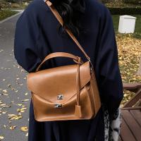 Bolso cruzado de moda para mujer Correa ajustable, cierre con tijera, linado de nylon, gran capacidad, versátil para viajes y compras Sin patrón, color sólido - details 5