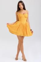 Vestido de princesa corto esponjoso, corte en A, sin espalda, jacquard de encaje sexy, puro deseo - details 1