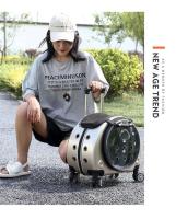 Carro de viaje, bolsa portátil transpirable para mascotas, transporte para perros, mochila para gatos de gran espacio - details 17
