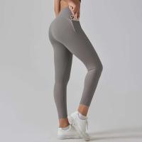 Hmidou-mallas de gimnasio con bolsillos para mujer, pantalones de Yoga, Fitness, cintura alta, Control de barriga, correr, entrenamiento - details 15