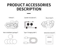 Auriculares inalámbricos para casco de motocicleta, audífonos impermeables con Bluetooth 5,3, manos libres, Kit de teléfono, reproductor de música MP3, altavoz para Moto - details 12