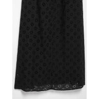 BUNO-vestido Midi a la moda con bordado negro y espalda descubierta con cremallera lateral, vestido Vintage sin mangas con cuello en V para mujer, vestidos elegantes para mujer - details 9