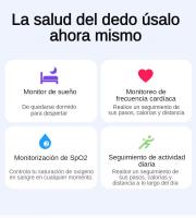 Anillo Inteligente, Rastreador de Actividad y Sueño con Duración de Batería de 7 Días, Monitor de Oxígeno en Sangre y Ritmo Cardíaco, Contador de Pasos y Calorías, Impermeable y Compatible con iOS Android - details 2