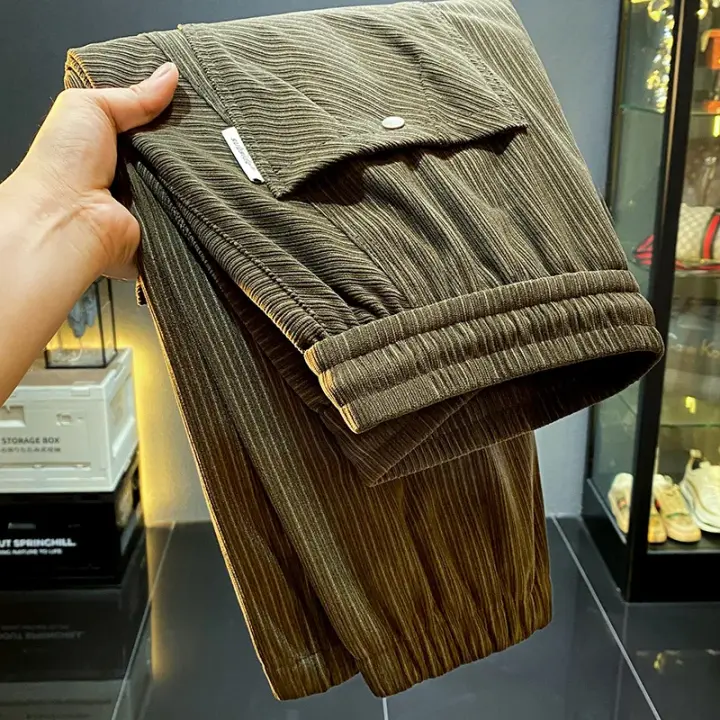 Pantalones deportivos tobilleros elásticos informales de estilo japonés para hombre, tendencia urbana de alta gama - 1