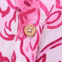 PB & ZA 2025, estampado de flores decorativas en capas, cuello en V, manga larga, dobladillo suelto, diseño con cordones, novedades de verano, ropa de mujer - details 4