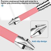 Punta de destornillador magnético antideslizante, cabeza de lote resistente a impactos de alto Torque, punta de destornillador Ph2 de alta dureza, 6/10 Uds. - details 8