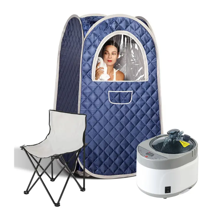 Sauna Portátil de Vapor Tamaño Completo del Cuerpo, Plegado Rápido, Espacio Grande, Tela de Seda/Rayón Deportes y Exteriores - 1