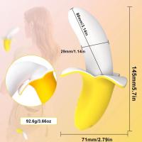 Vibrador de Dildo de Mini Banana para Mujeres Estimulador de Clítoris Vagina y Anal Juguetes Sexuales para Adultos Marca Kaelynn - details 21