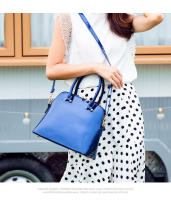 Nuevo bolso de concha brillante de charol para mujer, moda europea y americana, bandolera de hombro. - details 3