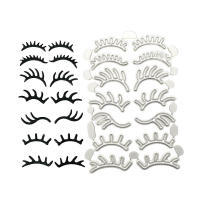 Lindo molde de pestañas troqueles de corte de Metal para álbum de recortes sellos y troqueles para tallar tarjetas de felicitación de papel, fabricación de artesanías en relieve - details 0