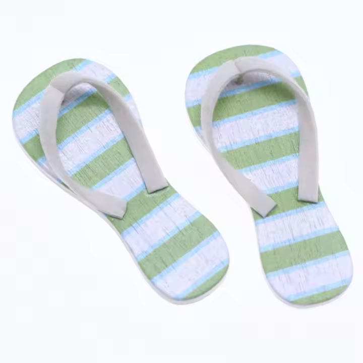 1 par 1:12 casa de muñecas chanclas Mini madera miniatura chanclas decoración simulada Mini zapatillas casuales juguetes para niños - 1