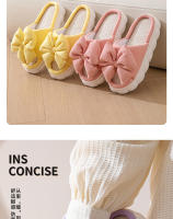 Four Seasons Home lindo hogar zapatillas de lino de fondo engrosado zapatillas antideslizantes para el hogar interior de las mujeres. - details 2