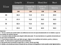TRAFZA, moda de verano para mujer, vestido acampanado plisado ancho acanalado con contraste, vestido elegante de manga corta con cuello vuelto y botones para mujer - details 0