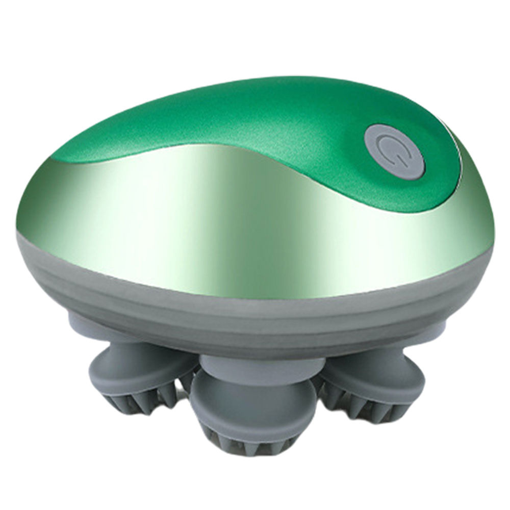 MUKASI Masajeador de Cuero Cabelludo Eléctrico, Masajeador de Cabeza Inalámbrico, Cabezas de Silicona Suaves, 6 Modos de Masaje, 3 Niveles de Intensidad, Relajación del Cuero Cabelludo, Alivio de Fatiga, Mejora del Sueño, Masajeador para mascotas gatos