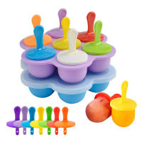 Molde de silicona reutilizable para polos, bandeja para hacer helados, molde para mordeduras de huevo para niños, grado alimenticio, DIY - details 0