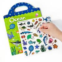 Libros educativos de pegatinas de gelatina, escena reutilizable impermeable, pegatinas silenciosas, juego a juego lavable, libro silencioso para niños para bricolaje - details 13