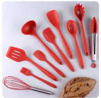 Juego De Cocina De Silicona 10 PCS Herramientas De Cocina Y Hornear Cuchara Espátula Raspador Accesorios De Cocina Ecológicos - details 3