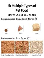 Comederos automáticos para mascotas, alimentador temporizado de gran capacidad para gatos y perros, dispensador de comida seca, 5l - details 9